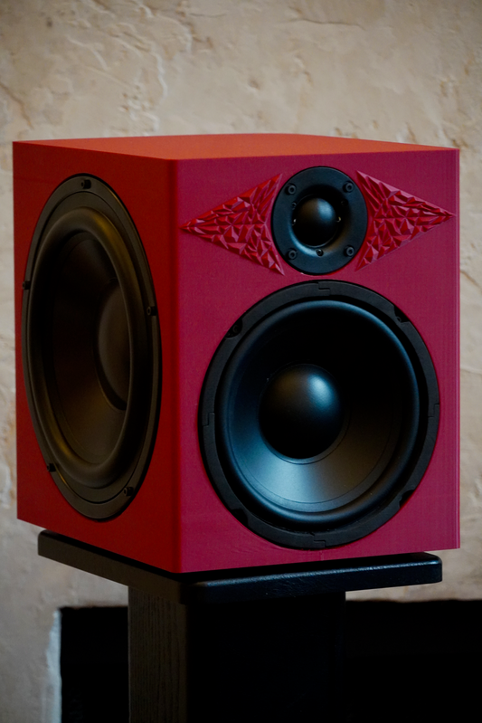 LC1 Bookshelf Speakers Color Edition Red