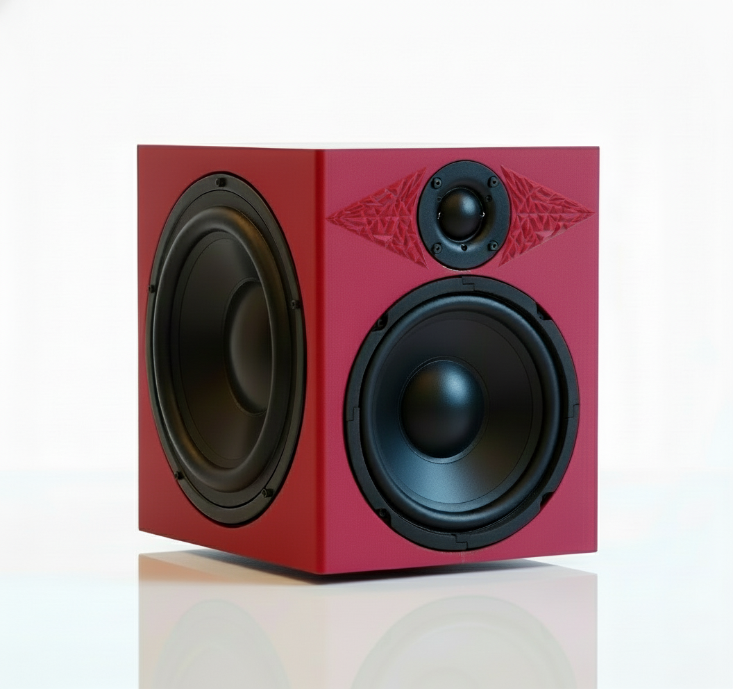 Chesky Audio LC1 Bookshelf Monitor - Color Edition. - Red